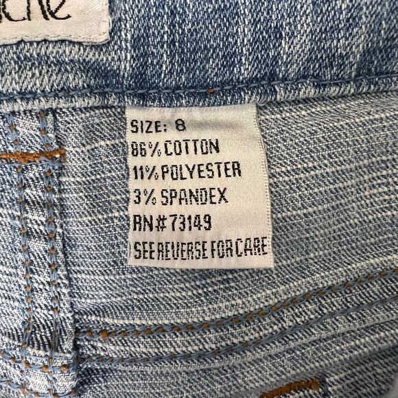 Vintage Cache Womens Capri Denim Jeans Sz 8 Rhinestone Bling Faded MidRise Mom - Picture 13 of 13